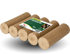 BIOMAC Holzbriketts PREMIUM, Ø 90 mm, ohne Loch