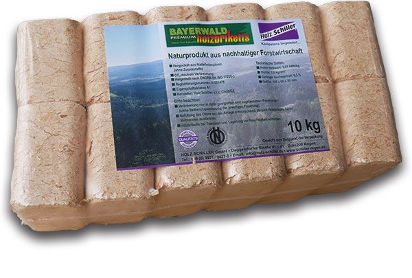 BAYERWALD Holzbriketts - Eckig