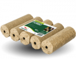 BIOMAC Holzbriketts TURBO hell, Ø 90 mm, mit Loch